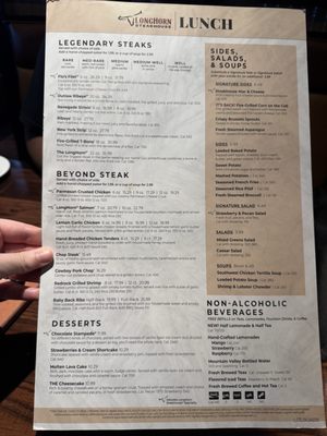 Menu photo 1 LongHorn Steakhouse Henderson, NV Menu photo 1 LongHorn Steakhouse Henderson, NV