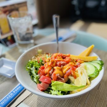 Wicker Park Sushi - a bowl of food on a table - Sushi Bars Near Me - Chicago, Illinois
