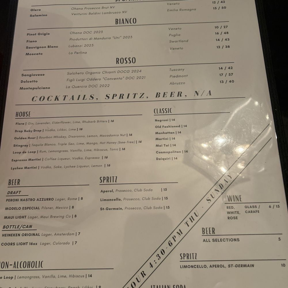 Floralia - Menu Aug 2026 - Italian Near Me - Honolulu, Hawaii Floralia - Menu Aug 2026 - Italian Near Me - Honolulu, Hawaii