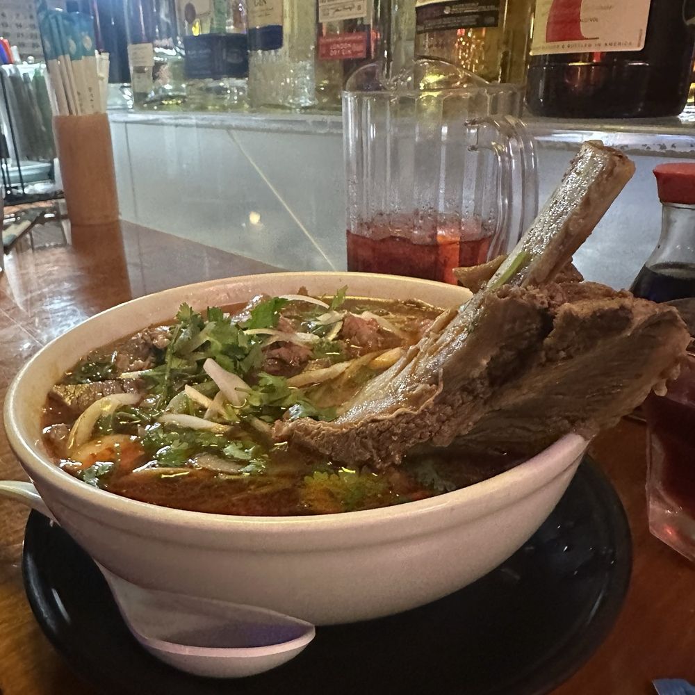 Chop Stix Cafe - Bun Bo Hue Noodle Soup with Short Rib - Sushi Bars Near Me - Gainesville, Florida