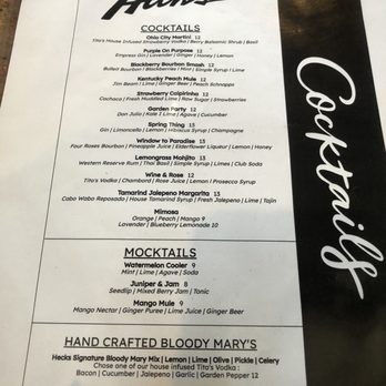 Hecks - Drink menu - Breakfast & Brunch Near Me - Cleveland, Ohio