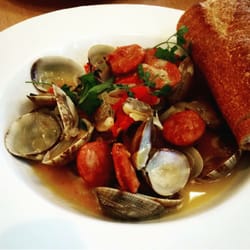 TableVine - Manilla clam & chorizo small plate.
