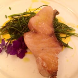 Fish filet with local herbs and potato cream