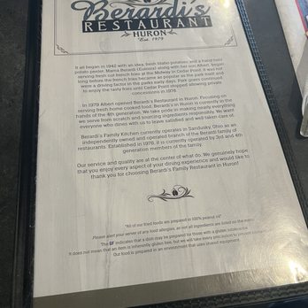 Berardi's Family Restaurant - American Near Me - Huron, Ohio