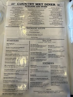 Menu photo 3 Country MKT Diner Closter, NJ