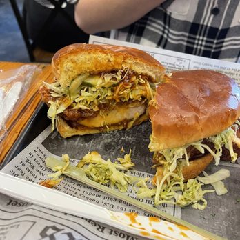 Cafe HwaSan - K-Spicy Chicken Burger - 10/10 May be the best chicken sandwich I have ever had - Korean Near Me - Plano, Texas Cafe HwaSan - K-Spicy Chicken Burger - 10/10 May be the best chicken sandwich I have ever had - Korean Near Me - Plano, Texas