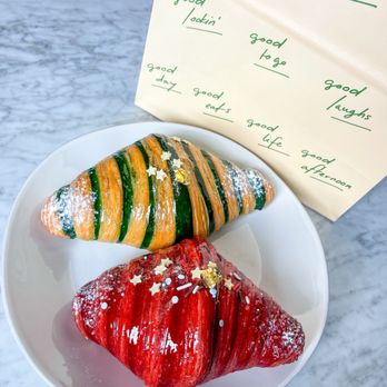 GOOD THINGS - Pistachio croissant, black cherry croissant - Cafes Near Me - Austin, Texas
