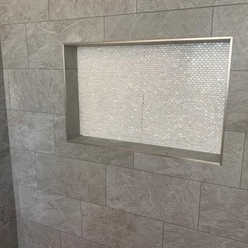 Tiger Tile and Stone - Look at how crooked the right side of this niche is. - Tiling Near Me - Suisun City, California Tiger Tile and Stone - Look at how crooked the right side of this niche is. - Tiling Near Me - Suisun City, California