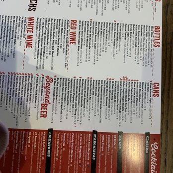 Cold Beers & Cheeseburgers - Drink Menu 3-23 - Burgers Near Me - Maricopa, Arizona