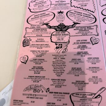 Peggy Sue's 50's Diner - Menu - Pizza Near Me - Yermo, California Peggy Sue's 50's Diner - Menu - Pizza Near Me - Yermo, California