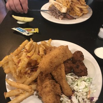 Ro's Grille - Bacon Cheese burger and Fish and bacon cheese fries. - Seafood Near Me - Athens, Alabama Ro's Grille - Bacon Cheese burger and Fish and bacon cheese fries. - Seafood Near Me - Athens, Alabama
