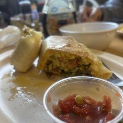 Branbar Diner - Supreme breakfast burrito and homemade salsa