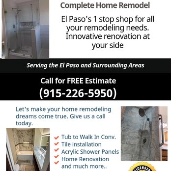 New Shower 915 - Flooring Near Me - El Paso, Texas New Shower 915 - Flooring Near Me - El Paso, Texas
