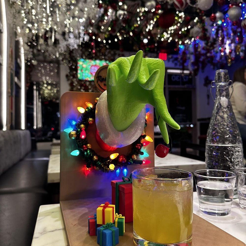 Rosalia's Kitchen - Grinch drink - $22 but the presentation is out of this world - Italian Near Me - Miramar, Florida Rosalia's Kitchen - Grinch drink - $22 but the presentation is out of this world - Italian Near Me - Miramar, Florida