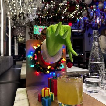 Rosalia's Kitchen - Grinch drink - $22 but the presentation is out of this world - Italian Near Me - Miramar, Florida
