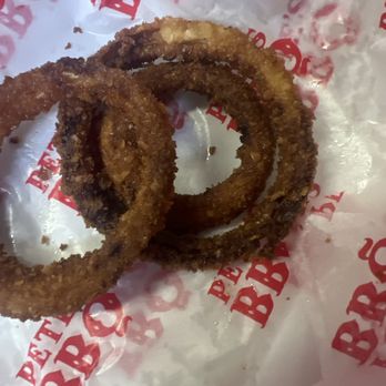Pete's BBQ - Burnt onion rings - Barbeque Near Me - Ramona, California Pete's BBQ - Burnt onion rings - Barbeque Near Me - Ramona, California
