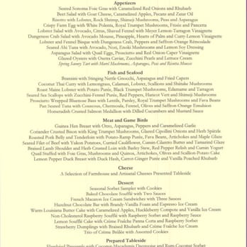 Gary Danko - Tasting Menu, Page 2 - New American Near Me - San Francisco, California
