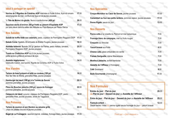 Menu photo 7 La Fromagerie du Passage Aix en Provence, 13 Menu photo 7 La Fromagerie du Passage Aix en Provence, 13