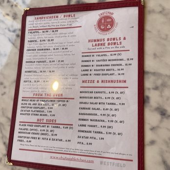 Chutzpah Kitchen - Middle Eastern Near Me - Westfield, New Jersey