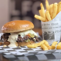 Stackers Burger - The Burqueno with Fries
