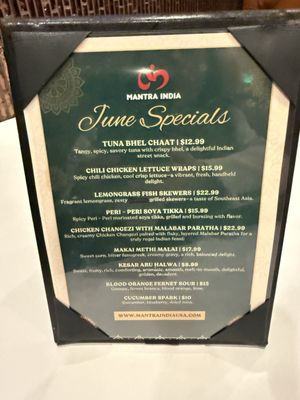 Menu photo 7 Mantra India Mountain View, CA