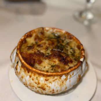 Chef Adrianne's Vineyard Restaurant and Bar - French Onion Soup (served on Tuesday only) - Steakhouses Near Me - Miami, Florida Chef Adrianne's Vineyard Restaurant and Bar - French Onion Soup (served on Tuesday only) - Steakhouses Near Me - Miami, Florida