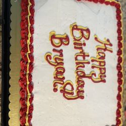 Fred Meyer - A non-KC Logod cake. Where is the KC? The arrowhead?  And it's hard as a brick.