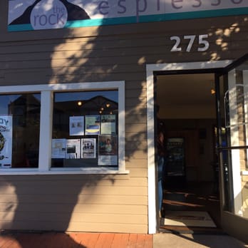 Rock Espresso Bar - Nice seating just outside with both sunny & shaded seats - Coffee & Tea Near Me - Morro Bay, California Rock Espresso Bar - Nice seating just outside with both sunny & shaded seats - Coffee & Tea Near Me - Morro Bay, California