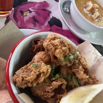 The Cook and Her Farmer - Six Fried Oysters. We had 12! Perfect! Yum. - Seafood Near Me - Oakland, California The Cook and Her Farmer - Six Fried Oysters. We had 12! Perfect! Yum. - Seafood Near Me - Oakland, California