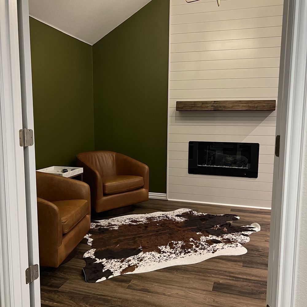 V&M Modern Builders - Dead space opened up and built out into a lounge area - General Contractors Near Me - Frisco, Texas V&M Modern Builders - Dead space opened up and built out into a lounge area - General Contractors Near Me - Frisco, Texas