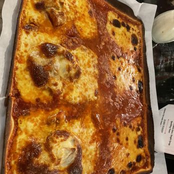 Lazzara's Pizza - Half regular cheese, half Buffalo chicken - Pizza Near Me - New York, New York Lazzara's Pizza - Half regular cheese, half Buffalo chicken - Pizza Near Me - New York, New York