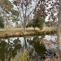 Suicide Flats DGC at Hart Memorial Park - Creek behind hole 1 basket