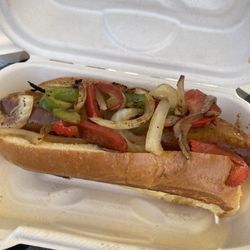 Coast 2 Coast Caterers - Sausage sub with peppers and onions.