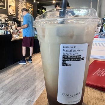 Tang & Java - One of their summer drinks-if you like coconut you'll love this - Gelato Near Me - Woodland Hills, California