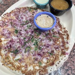 Onion uttapam Onion uttapam