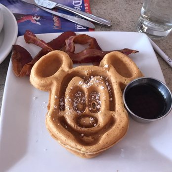 Carnation Cafe - Mickey-Shaped Waffle ($12) - American Near Me - Anaheim, California Carnation Cafe - Mickey-Shaped Waffle ($12) - American Near Me - Anaheim, California