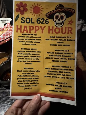 Menu photo 2 Sol 626 Mexican Restaurant Whittier, CA Menu photo 2 Sol 626 Mexican Restaurant Whittier, CA