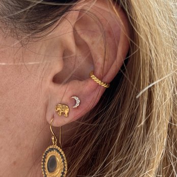 STUDS - Beautiful little Crescent Moon! Thanks Amy! - Piercing Near Me - New York, New York STUDS - Beautiful little Crescent Moon! Thanks Amy! - Piercing Near Me - New York, New York