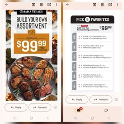 Omaha Steaks - "Build Your Own Bundle" For $99 .99 ! Great To Pick Favorite Choices! 8/23/2025