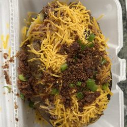 Pitt Viper BBQ - My wife had the brisket stuffed bake potato! It was huge!