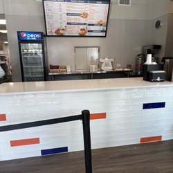Wishbone Fried Chicken - Pickup counter & menu