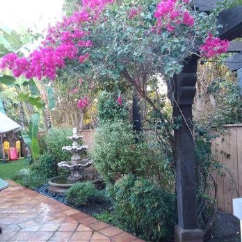 Martinez Gardening Services - a patio area with a fountain - Tree Services Near Me - Glendale, California