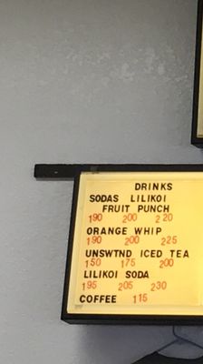 Menu photo 5 Sandy's Drive In Kealakekua, HI