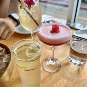 The Blind Goat - Top to bottom: Zen Garden Spritz, Saigonberry Sour, Mount Fuji Mist - Vietnamese Near Me - Houston, Texas
