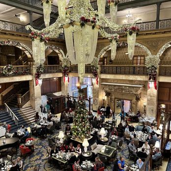 Brown Palace Coffee & Tea - Looking down on tea room - Coffee & Tea Near Me - Denver, Colorado