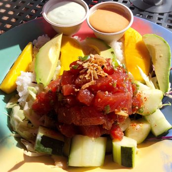 Nomads Canteen - Half and half Poke Bowl. - Comfort Food Near Me - San Clemente, California Nomads Canteen - Half and half Poke Bowl. - Comfort Food Near Me - San Clemente, California