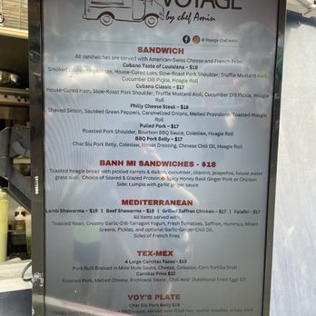 Voyage By Chef Amin - The menu of dishes from around the world - Food Trucks Near Me - Honolulu, Hawaii Voyage By Chef Amin - The menu of dishes from around the world - Food Trucks Near Me - Honolulu, Hawaii