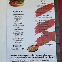 JonesN At Craigville - Menu