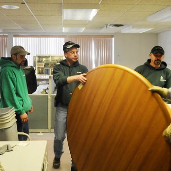 Allen's Moving and Storage - Crew at the Kennebec Journal Office - Movers Near Me - Augusta, Maine