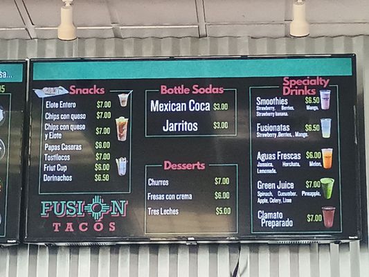 Menu photo 1 Fusion Tacos Espanola, NM
